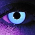 Rave Blue UV Gothika Contact Lenses