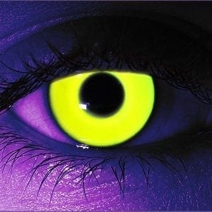Yellow UV Gothika Contact Lenses